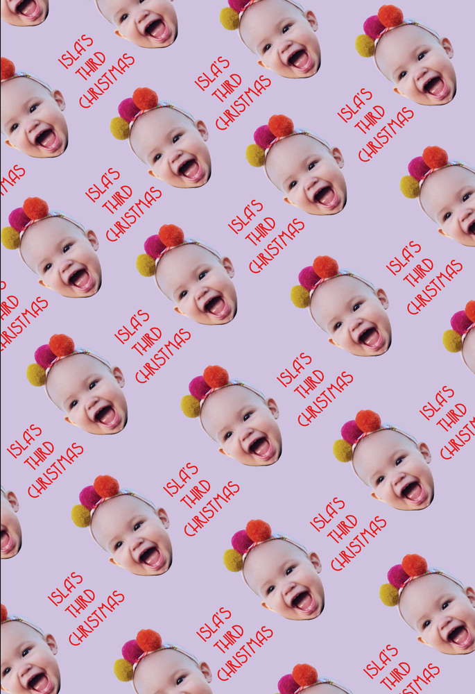 custom baby wrapping paper