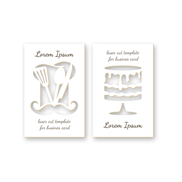 Business Cards - Laser Cut E