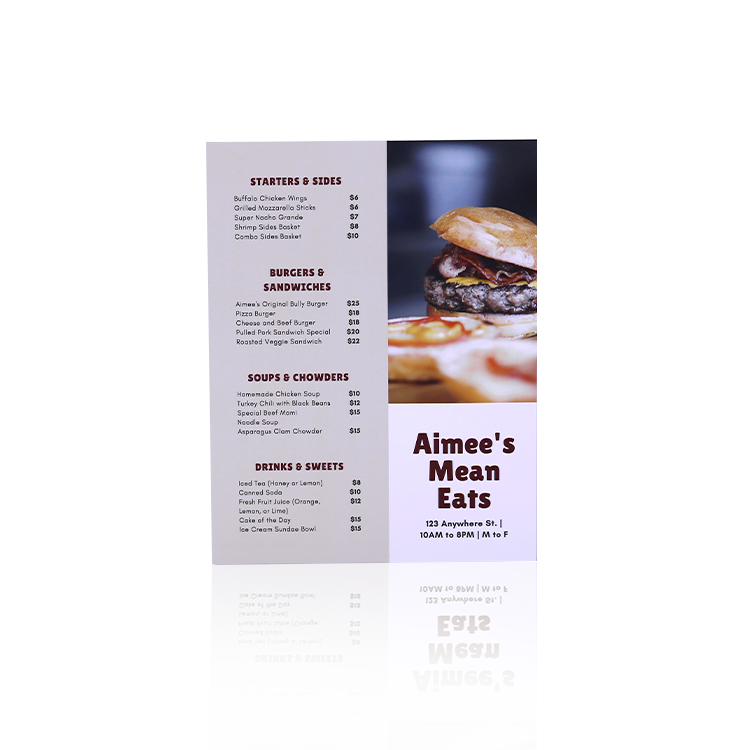 Menu Card 2