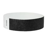 ¾" Tyvek® Custom Solid Color Wristbands with Black Imprint 1