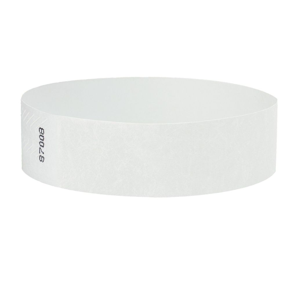 ¾" Tyvek® Custom Solid Color Wristbands with Black Imprint 2