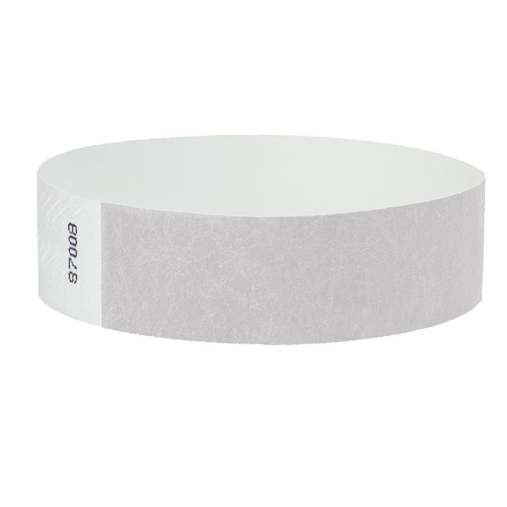 ¾" Tyvek® Custom Solid Color Wristbands with Black Imprint 3