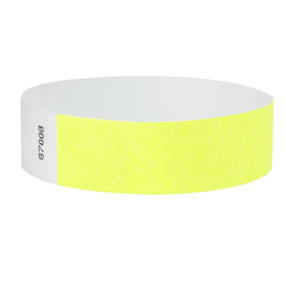 ¾" Tyvek® Custom Solid Color Wristbands with Black Imprint 5