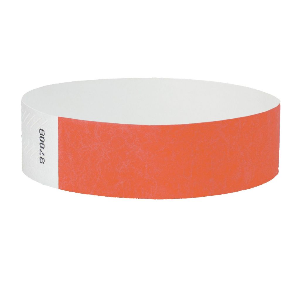 ¾" Tyvek® Custom Solid Color Wristbands with Black Imprint 6