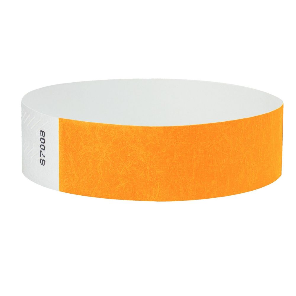 ¾" Tyvek® Custom Solid Color Wristbands with Black Imprint 8