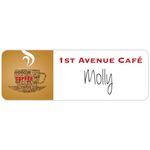 Value Reusable Name Badge: 3-1/32" X 1-1/32" 1