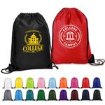 14" X 18" Polyester Drawstring Backpack 1