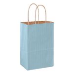 Matte Color Paper Shopper Tote Bag (5"x3 1/2"x8") - Flexo Ink 4