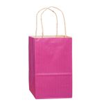 Matte Color Paper Shopper Tote Bag (5"x3 1/2"x8") - Flexo Ink 7
