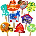 Stock Shaped Full Color Hand Fans 4