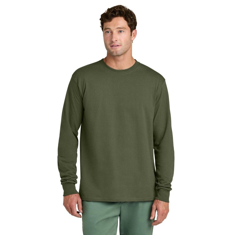 Port & Co™ Long Sleeve Core Cotton T-Shirt 9