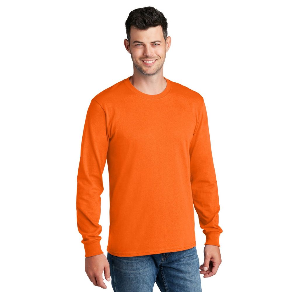 Port & Co™ Long Sleeve Core Cotton T-Shirt 10