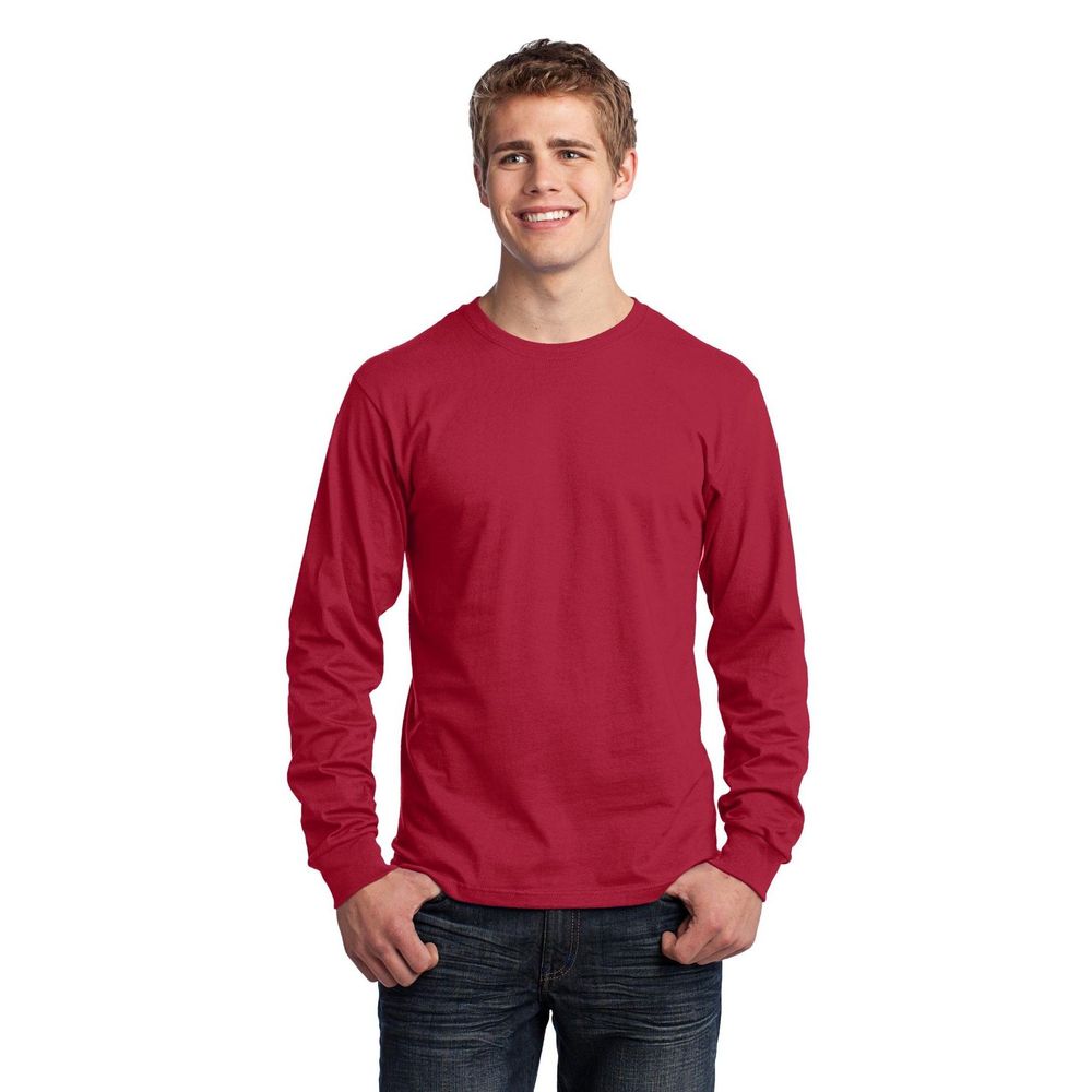 Port & Co™ Long Sleeve Core Cotton T-Shirt 8