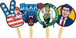 Stock Shaped Full Color Hand Fans 1