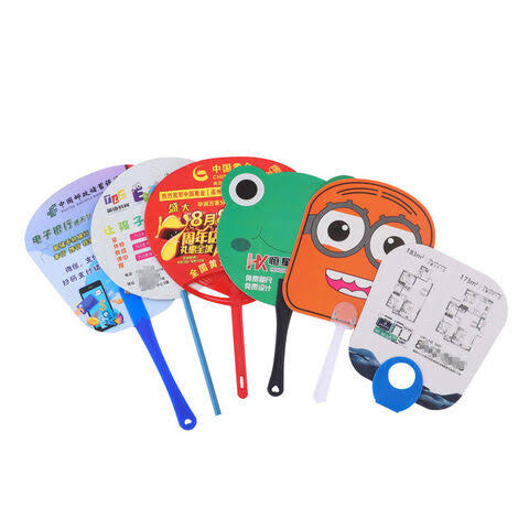 Stock Shaped Full Color Hand Fans 2