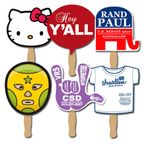 Stock Shaped Full Color Hand Fans 3