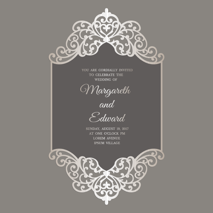 Laser Cut Wedding Invitations 1