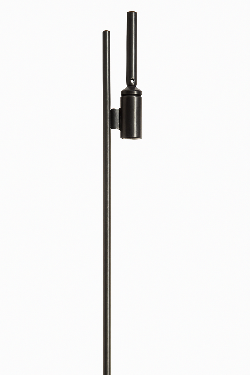 Ground Stake Ground stake for securing outdoor displays, featuring a long metal pole with a mounting mechanism at the top