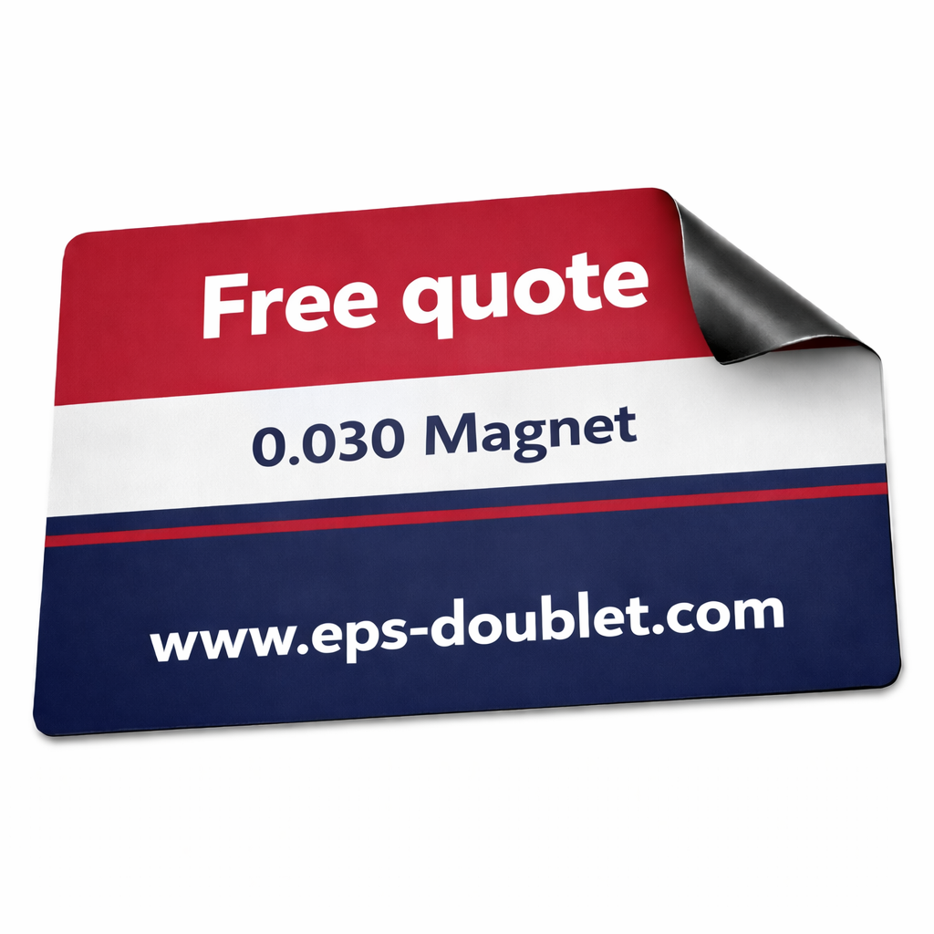 Durable .030 vehicle door magnet for mobile advertising and brand promotion