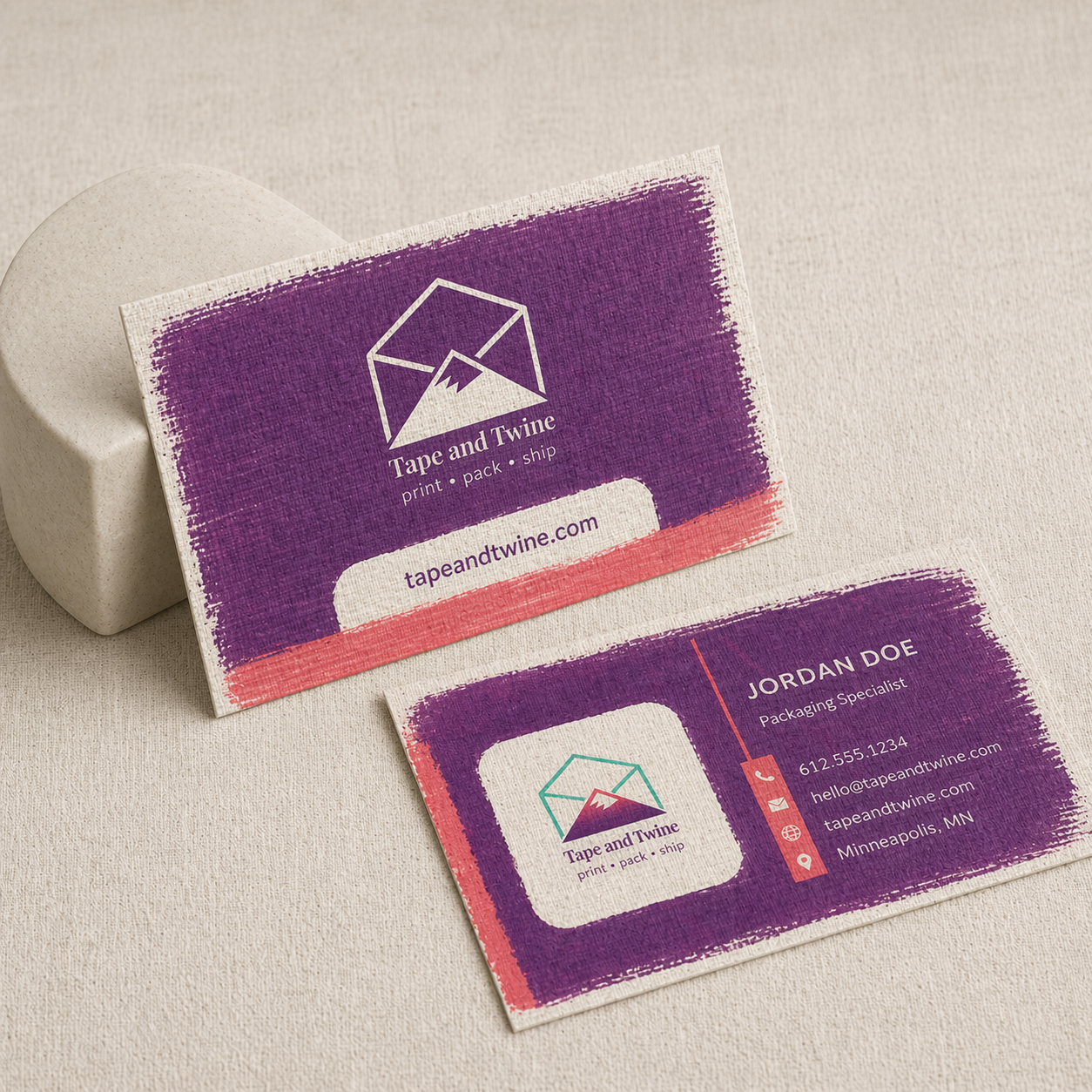 Linen Business Cards