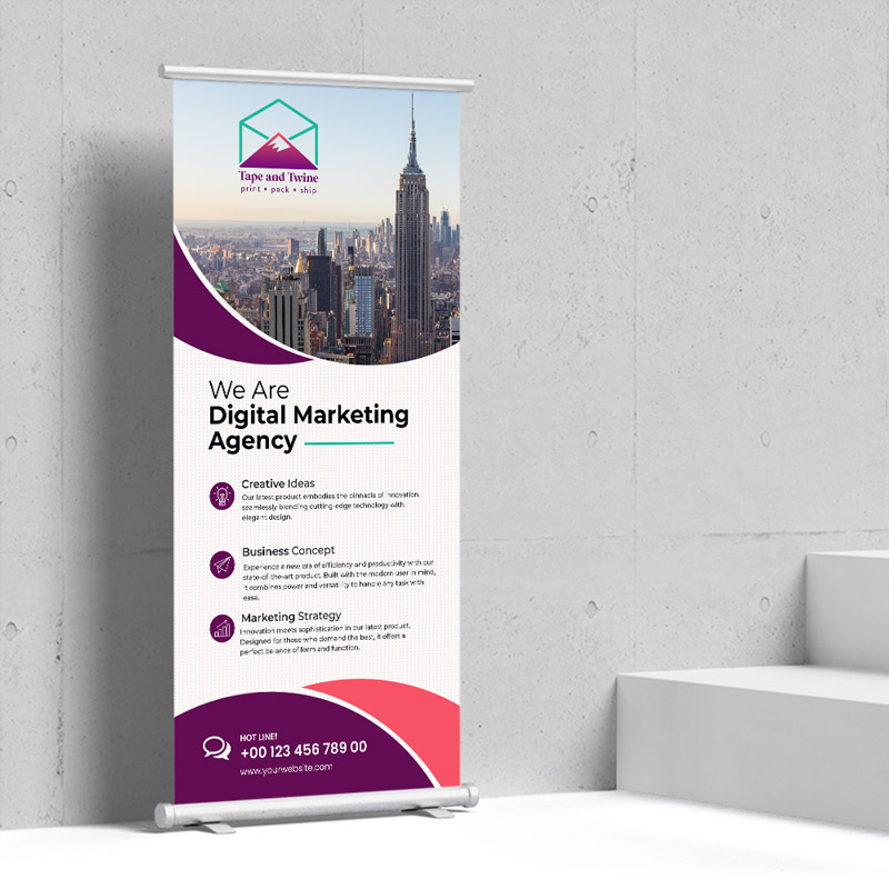 Retractable banner