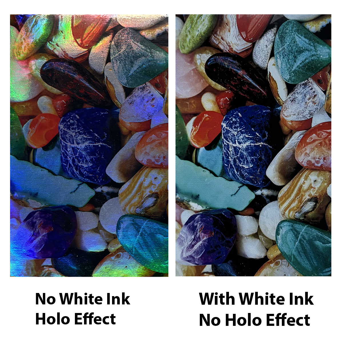 Silver - Rainbow Holographic Bopp - Permanent 2