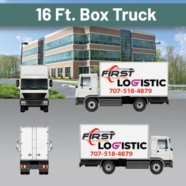 16 ft. BOX TRUCK - Vehicle Graphics