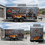 14 ft. Full Wrap Enclosed Trailer
