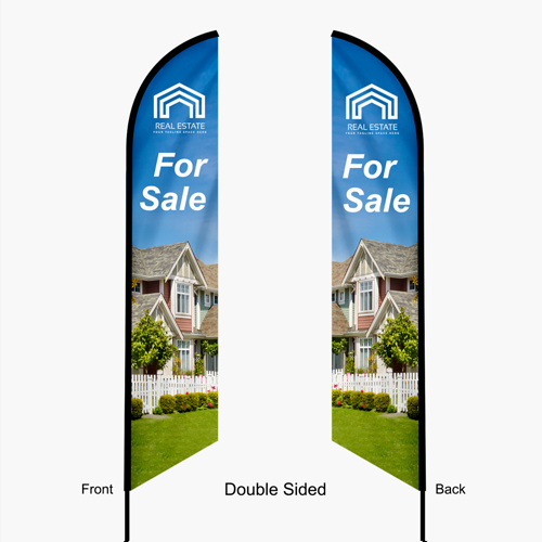 Advertising | Feather Angled Flag 3