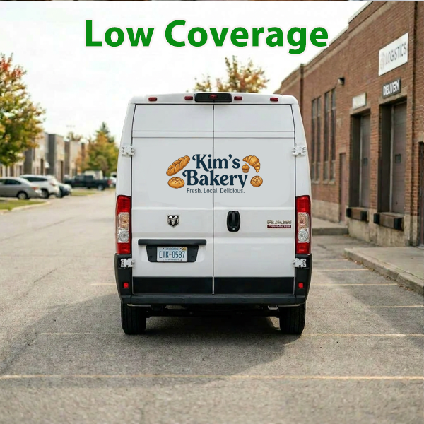 LOW COVERAGE VAN BACK