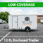 12 ft. Enclosed Trailer, low Coverage