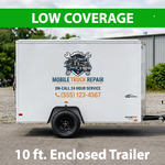 10 ft. Enclosed Trailer, Low Coverage