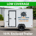 10 ft. Enclosed Trailer, Low Coverage