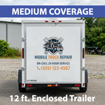 12 ft. Enclosed Trailer, Medium Coverage