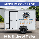 10 ft. Enclosed Trailer, Medium Coverage