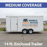 14 ft. Enclosed Trailer, Medium Coverage