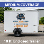 10 ft. Enclosed Trailer, Medium Coverage