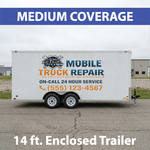 14 ft. Enclosed Trailer, Medium Coverage