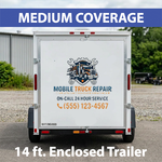 14 ft. Enclosed Trailer, Medium Coverage