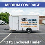 12 ft. Enclosed Trailer, Medium Coverage