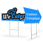 Coroplast Display Signs with H Wire