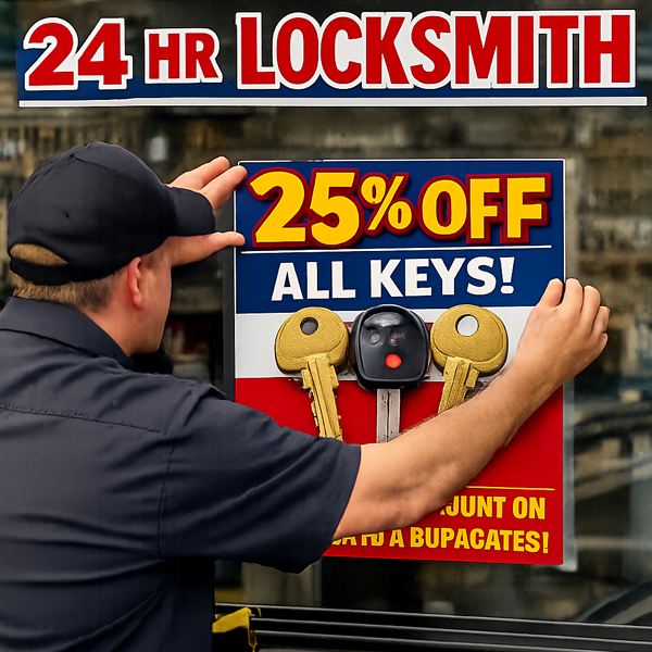 Window Cling Key Shop