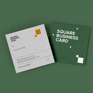 Square Business Cards 2 x 2 4
