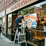 Winding Cling Outside Install