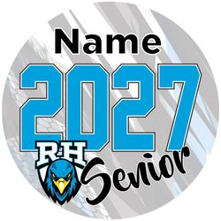 2027 Graduation Sign, 24x24, Round