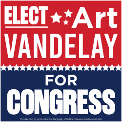 Political 48"x48" Template D