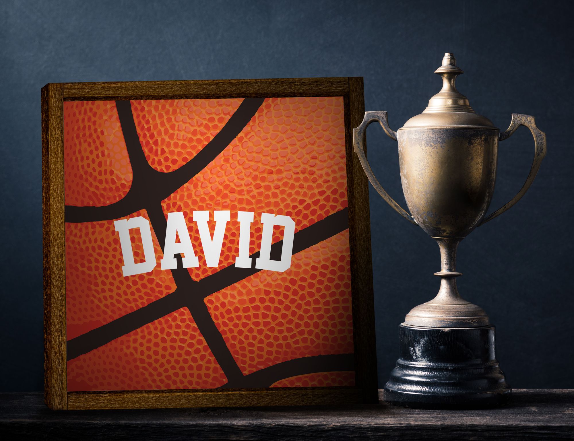 Basketball Sign with Customizable Name