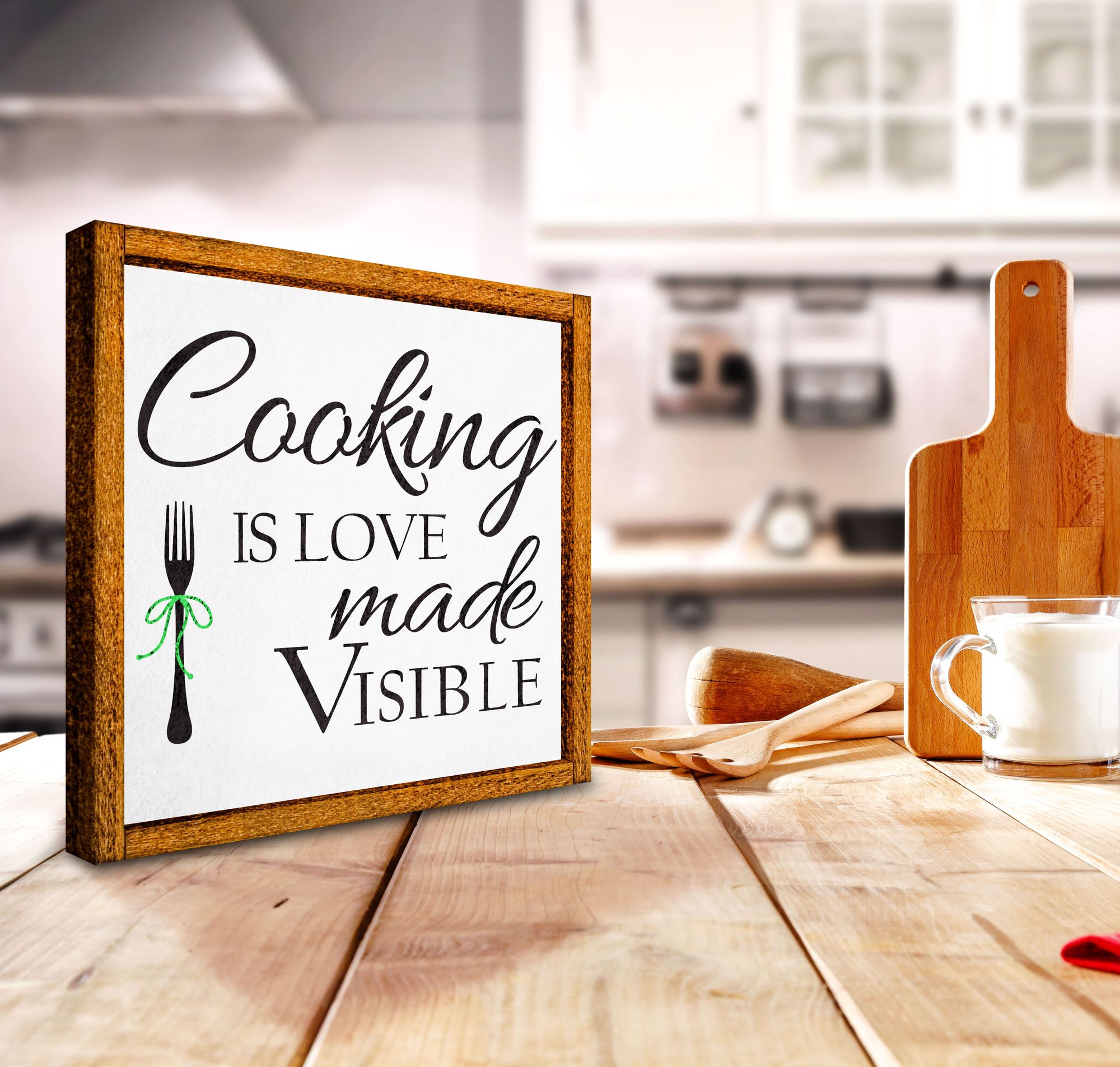 Cooking is Love Made Visible Sign