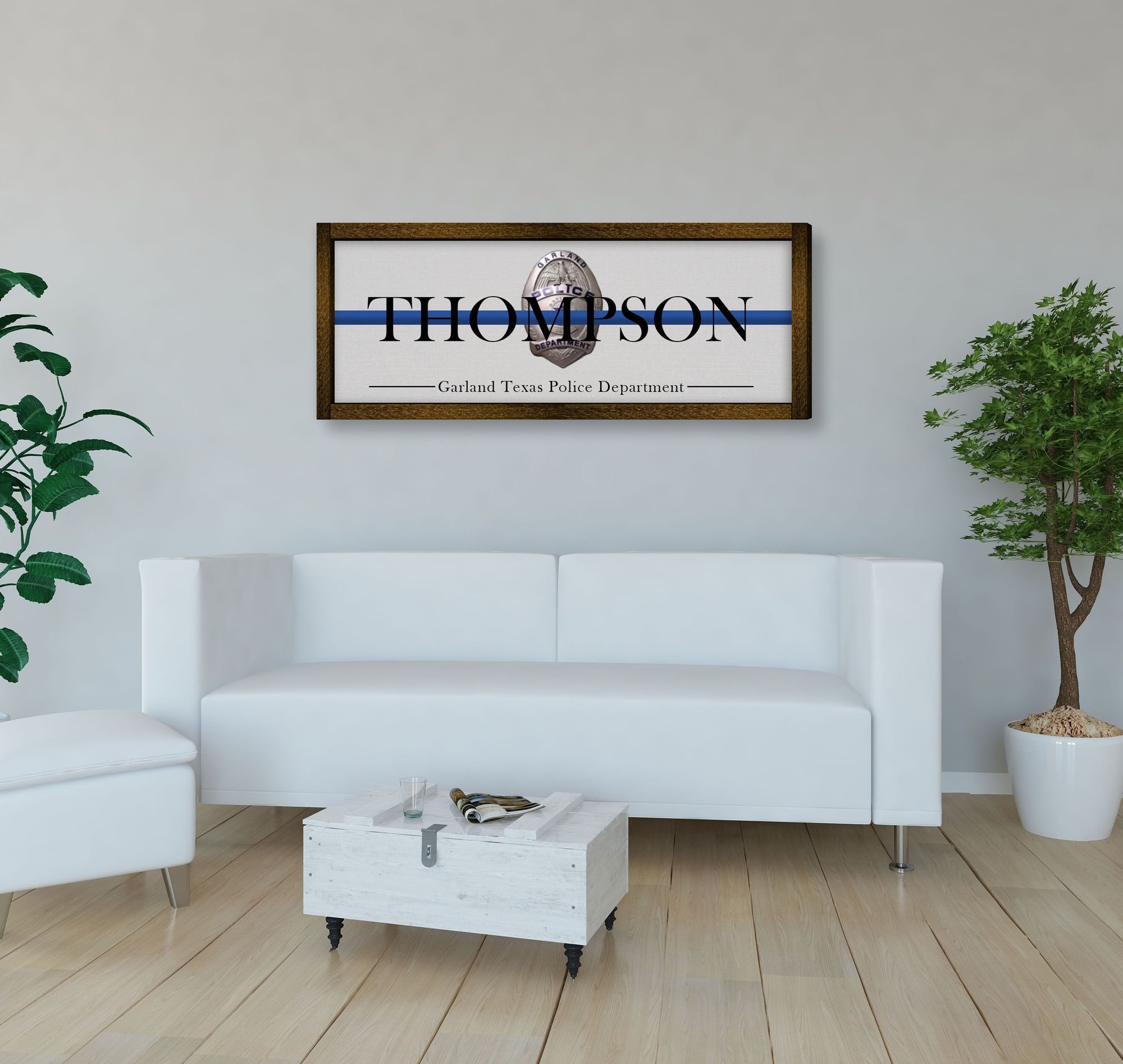 Lastname for Police Officer Sign