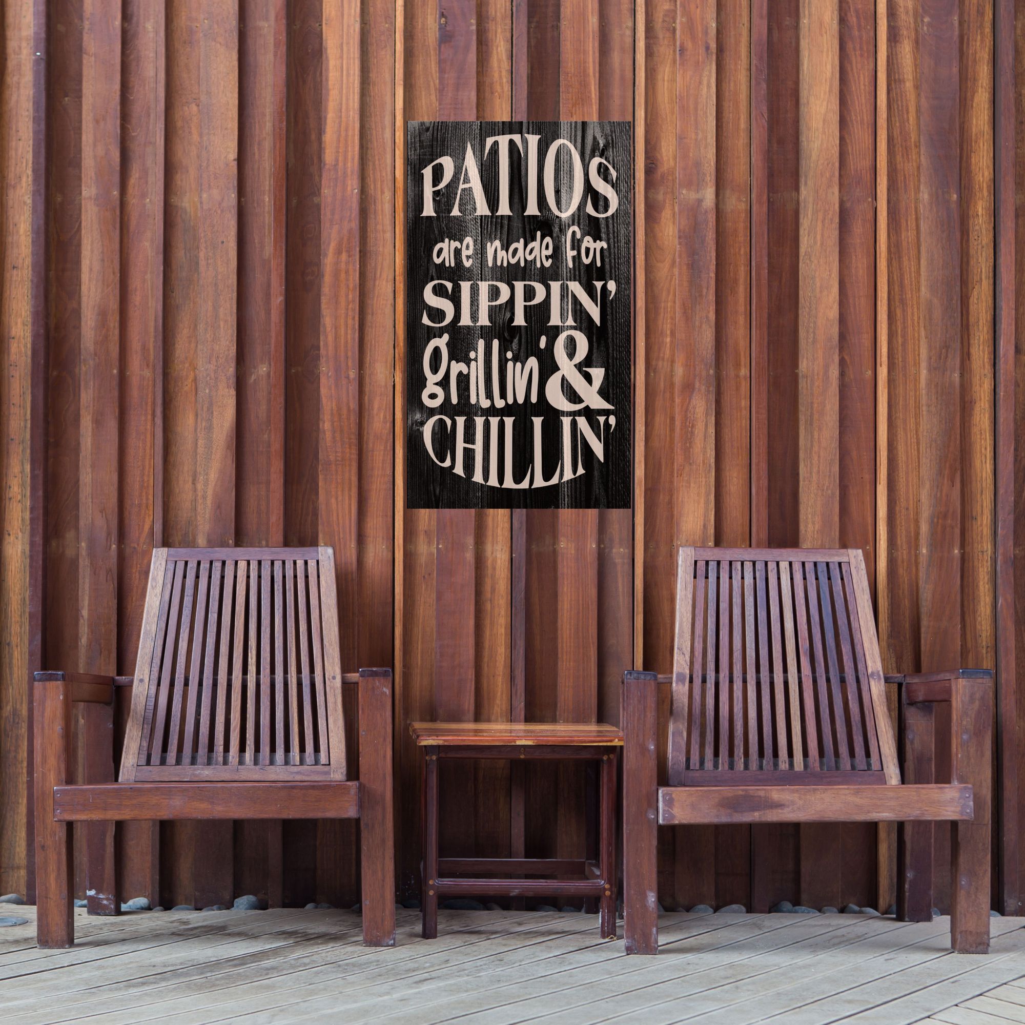Patios Are Made for Sippin', Grillin', & Chillin'